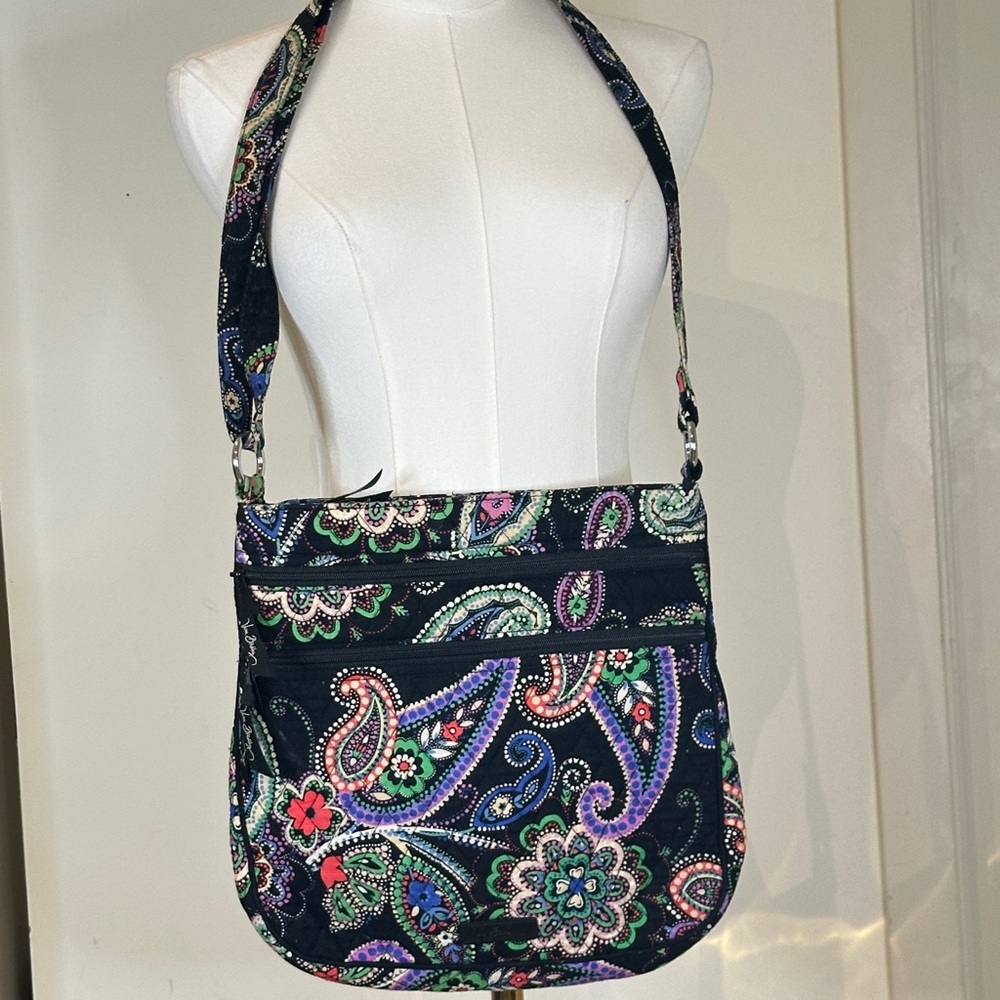Vera Bradley Crossbody Bag Paisley Print Quilted Adjustable Strap